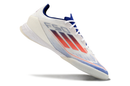Chuteira Futsal Adidas F50 IC Branca, Azul e Vermelha "Advancement Pack" My Store
