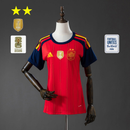 Camisa Espanha Home 26/27 Campeão Do Mundo 2 Estrelas Feminina - Vermelha My Store