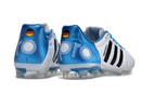 Chuteira Campo Adidas AdiPure 11 Pro FG Branca e Azul "Toni Kroos" - Futx Brasil