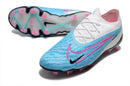 Chuteira Campo Nike Phantom GX Elite FG Azul e Branca "Blast Pack" - Futx Brasil