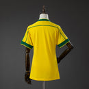 Camisa Brasil Home 1998 Retrô Feminina - Amarela My Store