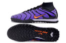 Chuteira Society Nike Air Zoom Mercurial Superfly 9 Elite TF Roxa "Air Max TN" - Futx Brasil