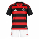 Conjunto Infantil Flamengo I 25/26 - Preto e Vermelho - Futx Brasil