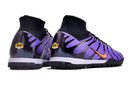 Chuteira Society Nike Air Zoom Mercurial Superfly 9 Elite TF Roxa "Air Max TN" - Futx Brasil
