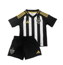 Conjunto Infantil Atlético Mineiro I 25/26 - Preta e Branca - Futx Brasil