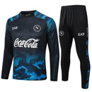 Conjunto Agasalho Treino Napoli 24/25 - Azul e Preto - Futx Brasil