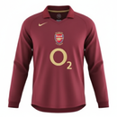 Camisa Arsenal Home 05/06 Retrô Manga Longa - Vinho - Futx Brasil
