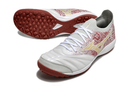 Chuteira Society Mizuno Morelia Neo Sala TF Branca e Vermelha "Charge Pack" My Store