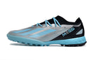 Chuteira Society Adidas X Crazyfast Messi.1 TF Prata e Azul "Infinito" My Store