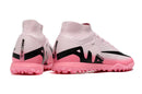 Chuteira Society Nike Air Zoom Mercurial Superfly 9 Elite TF Rosa e Preto "Mad Brilliance Pack" - Futx Brasil