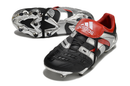 Chuteira Campo Adidas Predator Precision FG Preta e Vermelha "25th Anniversary Edition" - Futx Brasil