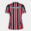Camisa São Paulo 26/27 Away Feminina - Preta e Vermelha My Store