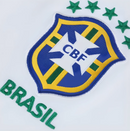 Camisa Brasil Away 2019 Retrô - Feminina Baby Look Branca e Azul My Store