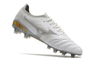 Chuteira Campo Mizuno Morelia Neo 3 FG Branca e Prata "Beta Shining" - Futx Brasil