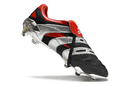 Chuteira Campo Adidas Predator Precision FG Preta e Vermelha "25th Anniversary Edition" - Futx Brasil