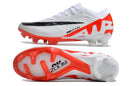 Chuteira Campo Nike Air Zoom Mercurial Vapor 15 Elite FG Branca e Vermelha "Ready Pack" - Futx Brasil