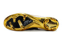 Chuteira Campo Nike Air Zoom Mercurial Superfly 9 Elite FG Branca, Preta e Dourada - Futx Brasil