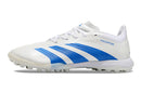 Chuteira Society Adidas Predator Elite TF Branca e Azul "Kvara" - Futx Brasil