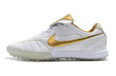Chuteira Society Nike Retrô Tiempo Legend 7 Elite TF Branca e Dourado R10 - Futx Brasil