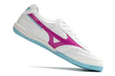 Chuteira Futsal Mizuno Morelia Sala IC Branca, Rosa e Azul My Store