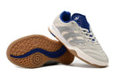 Chuteira Futsal Adidas Copa Mundial IC Bege, Azul e Cinza My Store