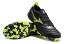Chuteira Society Mizuno Morelia Neo Sala TF Preta e Verde My Store
