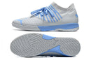 Chuteira Futsal Puma Future Z 1.3 IC Prata e Azul "Neymar Rare" - Futx Brasil