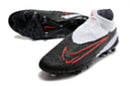 Chuteira Campo Nike Phantom GX DF Elite FG Branca, Preta e Vermelha - Futx Brasil