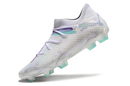 Chuteira Campo Puma Future 7 FG Branca, Verde e Roxo "Brilliance Pack" - Futx Brasil
