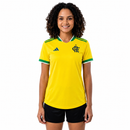Camisa Flamengo Brasil 2026 Feminina - Amarelo+Verde My Store