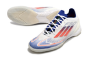 Chuteira Futsal Adidas F50 IC Branca, Azul e Vermelha "Advancement Pack" My Store