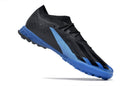 Chuteira Society Adidas X Crazyfast.1 TF Preta e Azul "Bugatti" - Futx Brasil