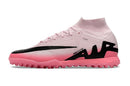 Chuteira Society Nike Air Zoom Mercurial Superfly 9 Elite TF Rosa e Preto "Mad Brilliance Pack" - Futx Brasil