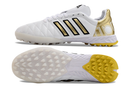 Chuteira Society Adidas AdiPure 11 Pro TF Branca e Dourada "Toni Kroos" - Futx Brasil