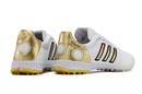 Chuteira Society Adidas AdiPure 11 Pro TF Branca e Dourada "Toni Kroos" - Futx Brasil