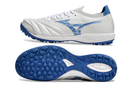 Chuteira Society Mizuno Morelia Neo Sala TF Branca e Azul "Mugen Pack" My Store