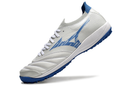 Chuteira Society Mizuno Morelia Neo Sala TF Branca e Azul "Mugen Pack" My Store