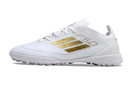 Chuteira Society Adidas F50 TF Branca e Dourado "Day Spark Pack" - Futx Brasil