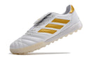 Chuteira Society Adidas Copa Gloro TF Branca e Dourada - Futx Brasil