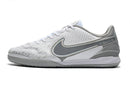 Chuteira Futsal Nike Tiempo Legend 9 Elite Branca e Cinza "Focus" - Futx Brasil