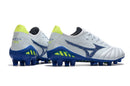 Chuteira Campo Mizuno Morelia Neo 3 FG Branca e Azul "Pre Future Pack" - Futx Brasil