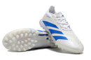 Chuteira Society Adidas Predator Elite TF Branca e Azul "Kvara" - Futx Brasil