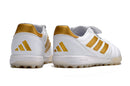 Chuteira Society Adidas Copa Gloro TF Branca e Dourada - Futx Brasil