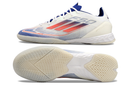 Chuteira Futsal Adidas F50 IC Branca, Azul e Vermelha "Advancement Pack" My Store