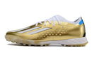 Chuteira Society Adidas X SpeedPortal Messi.1 TF Dourada "Leyenda" - Futx Brasil