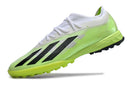 Chuteira Society Adidas X Crazyfast.1 TF Branca e Verde "Crazyrush Pack" - Futx Brasil