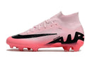 Chuteira Campo Nike Air Zoom Mercurial Vapor 15 Elite FG Rosa e Preto "Mad Brilliance Pack" Cano Alto - Futx Brasil