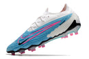 Chuteira Campo Nike Phantom GX Elite FG Azul e Branca "Blast Pack" - Futx Brasil