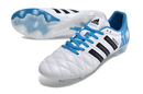 Chuteira Campo Adidas AdiPure 11 Pro FG Branca e Azul "Toni Kroos" - Futx Brasil