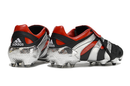 Chuteira Campo Adidas Predator Precision FG Preta e Vermelha "25th Anniversary Edition" - Futx Brasil